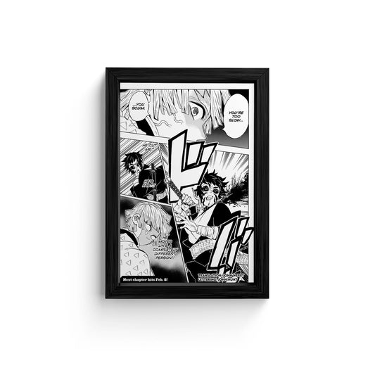 Dynamic Black & White Anime Art