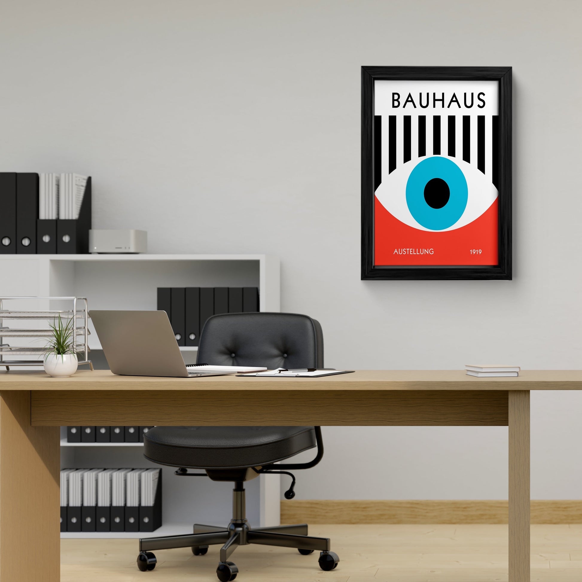 Bauhaus Austellung 1919 Framed Wall Art Print