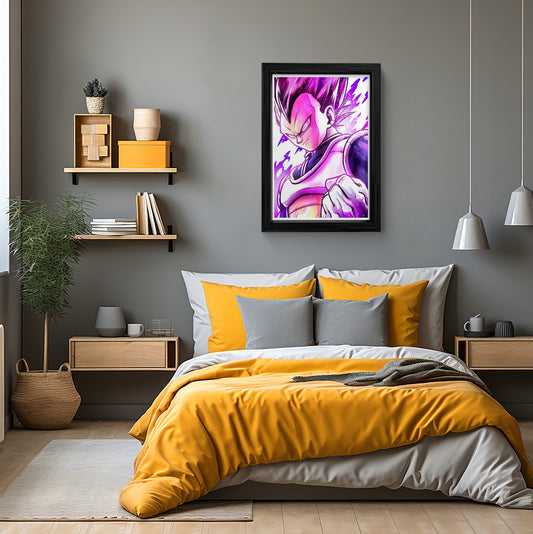 Vegeta Super Saiyan God Wall Art