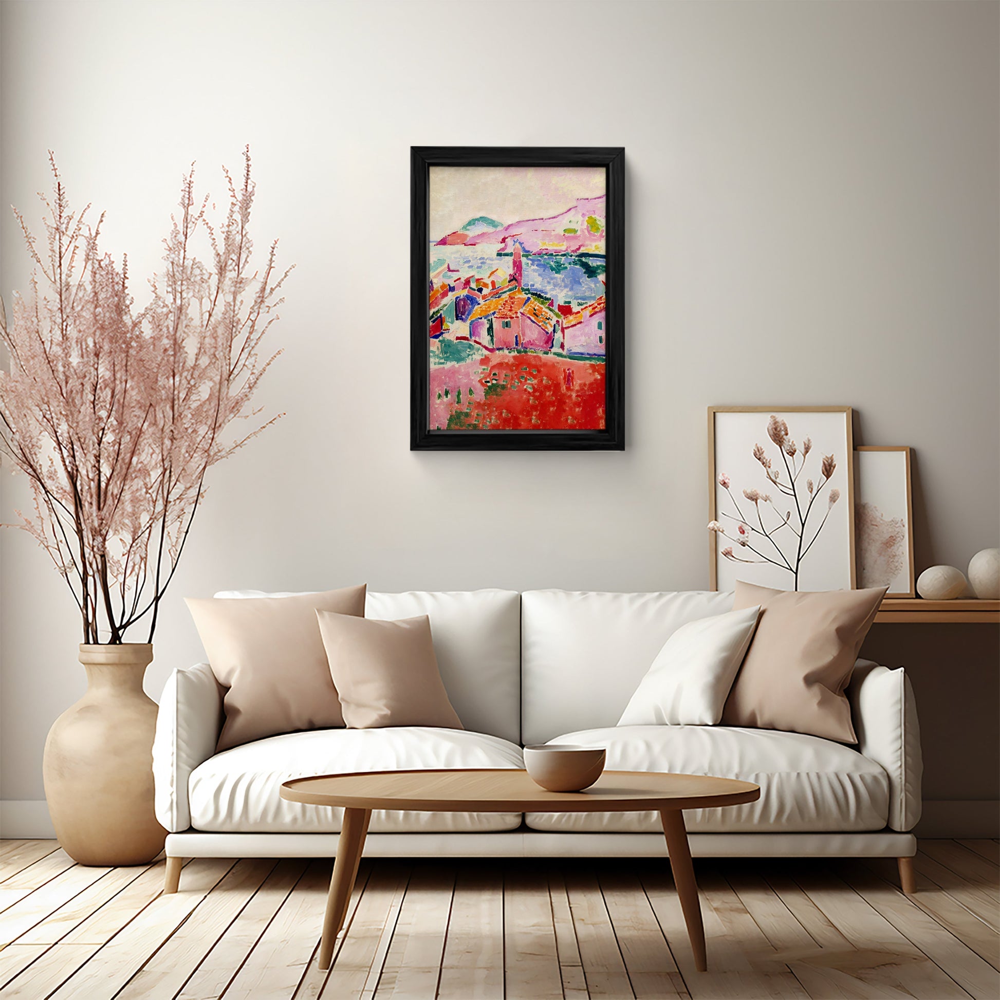 village Canvas Painting Art