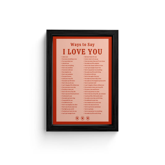Framed Art Print - Expressions of Affection