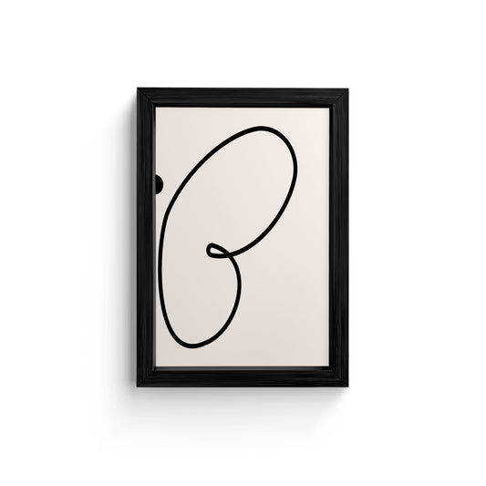 Elegance Simplicity Abstract Line Art Print