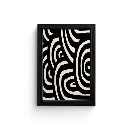 Elegant Swirls Framed Wall Art