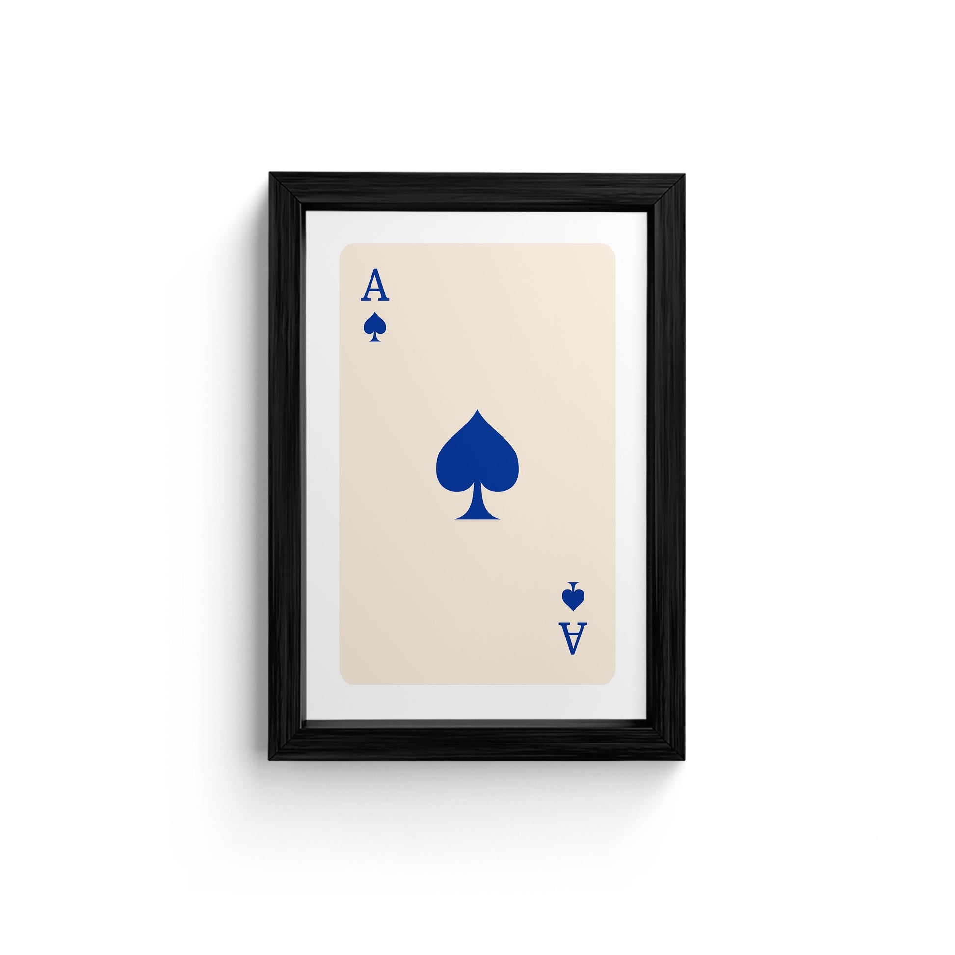 Framed Ace of Spades Wall Art