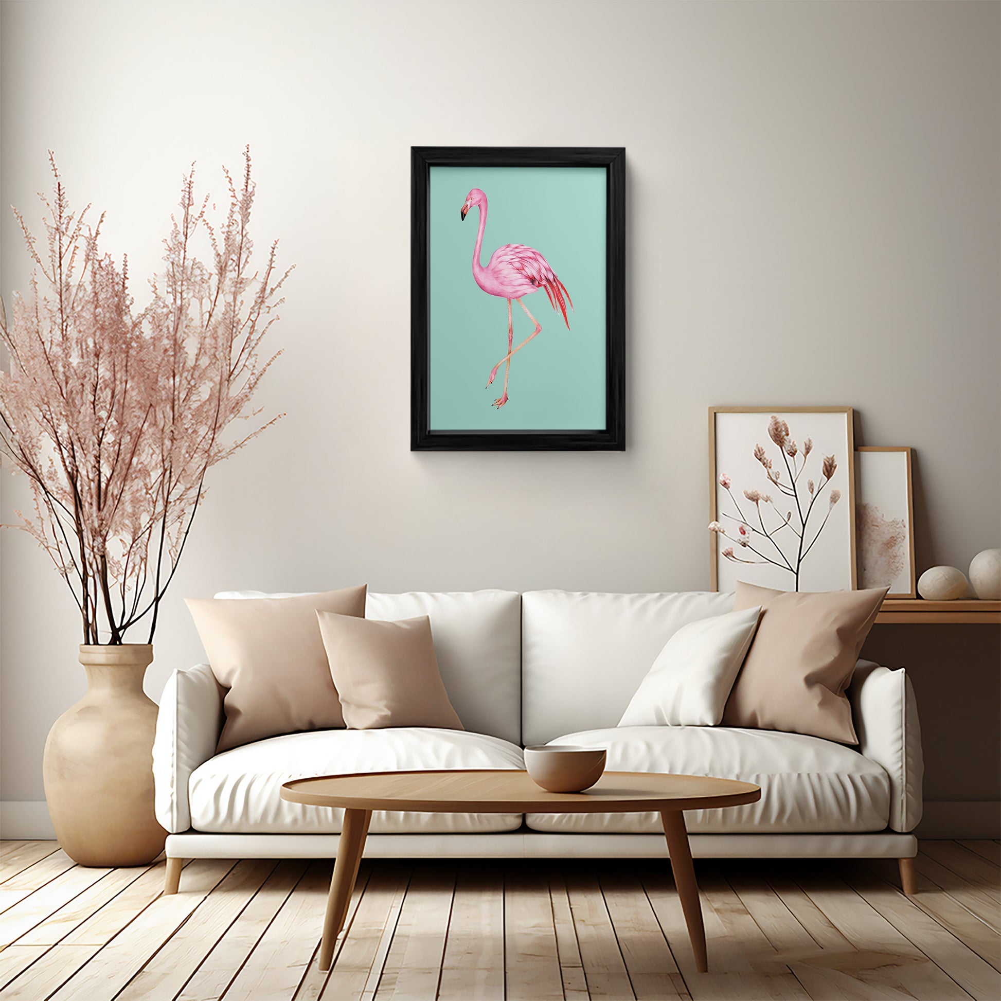 Elegant Flamingo Canvas Wall Art