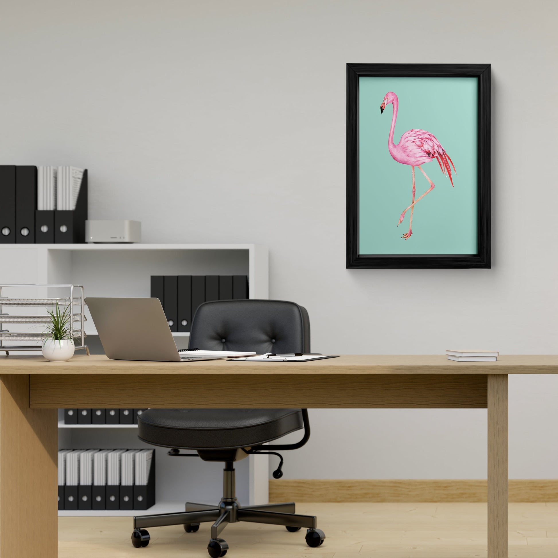 Elegant Flamingo Canvas Wall Art