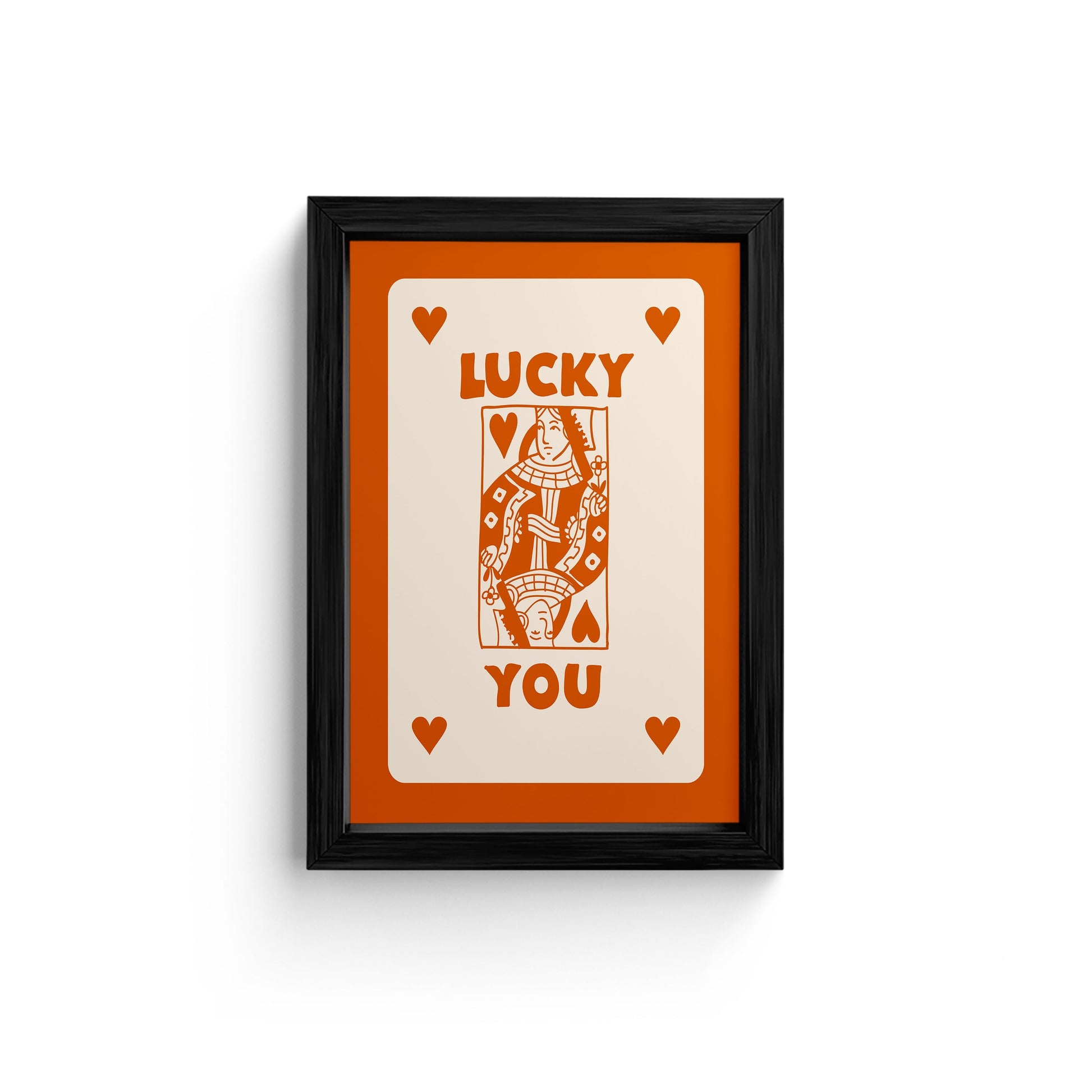 Lucky You, Bar Cart Retro Wall Art