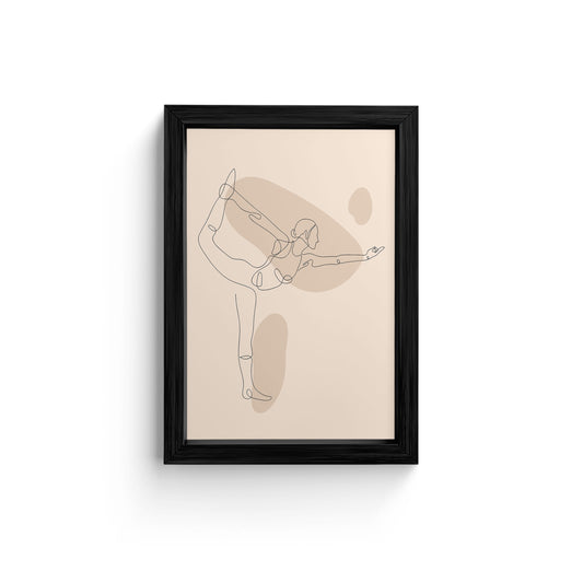 Elegance in Motion: A Minimalist Canvas Wall Art